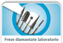 Frese diamantate laboratorio