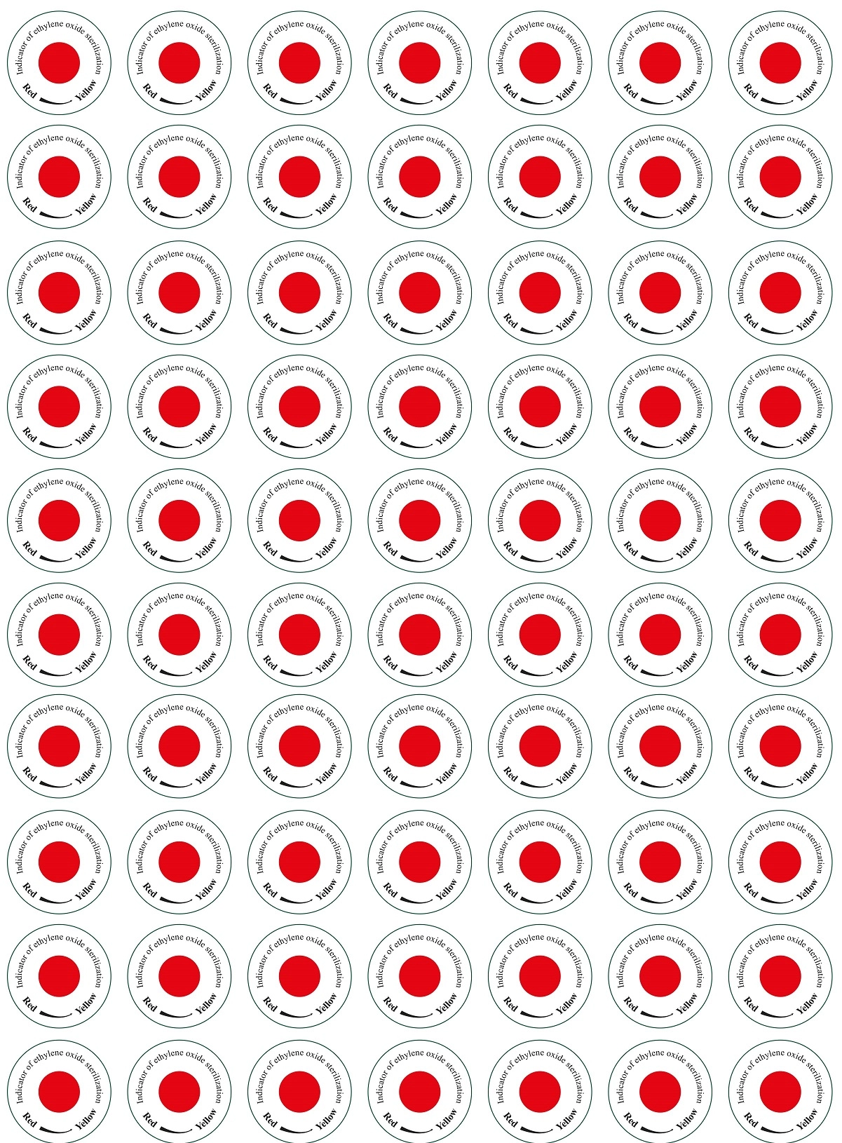 Ethylene Oxide Dot Sticker – 4A MEDICAL, Sterilization Indicators & Monitors