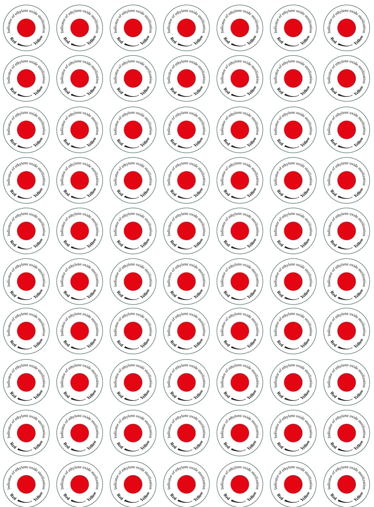 Ethylene Oxide Dot Sticker – 4A MEDICAL, Sterilization Accessories