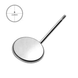 Mouth Mirror Rhodium # 4