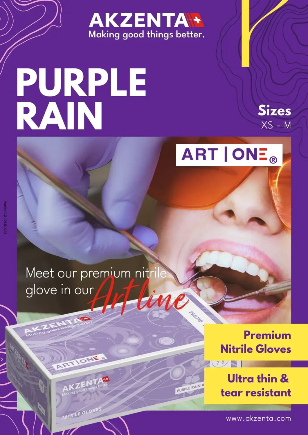 Purple Rain Gloves – Akzenta International SA, Arbeitskleidung - Arbeitsschutz