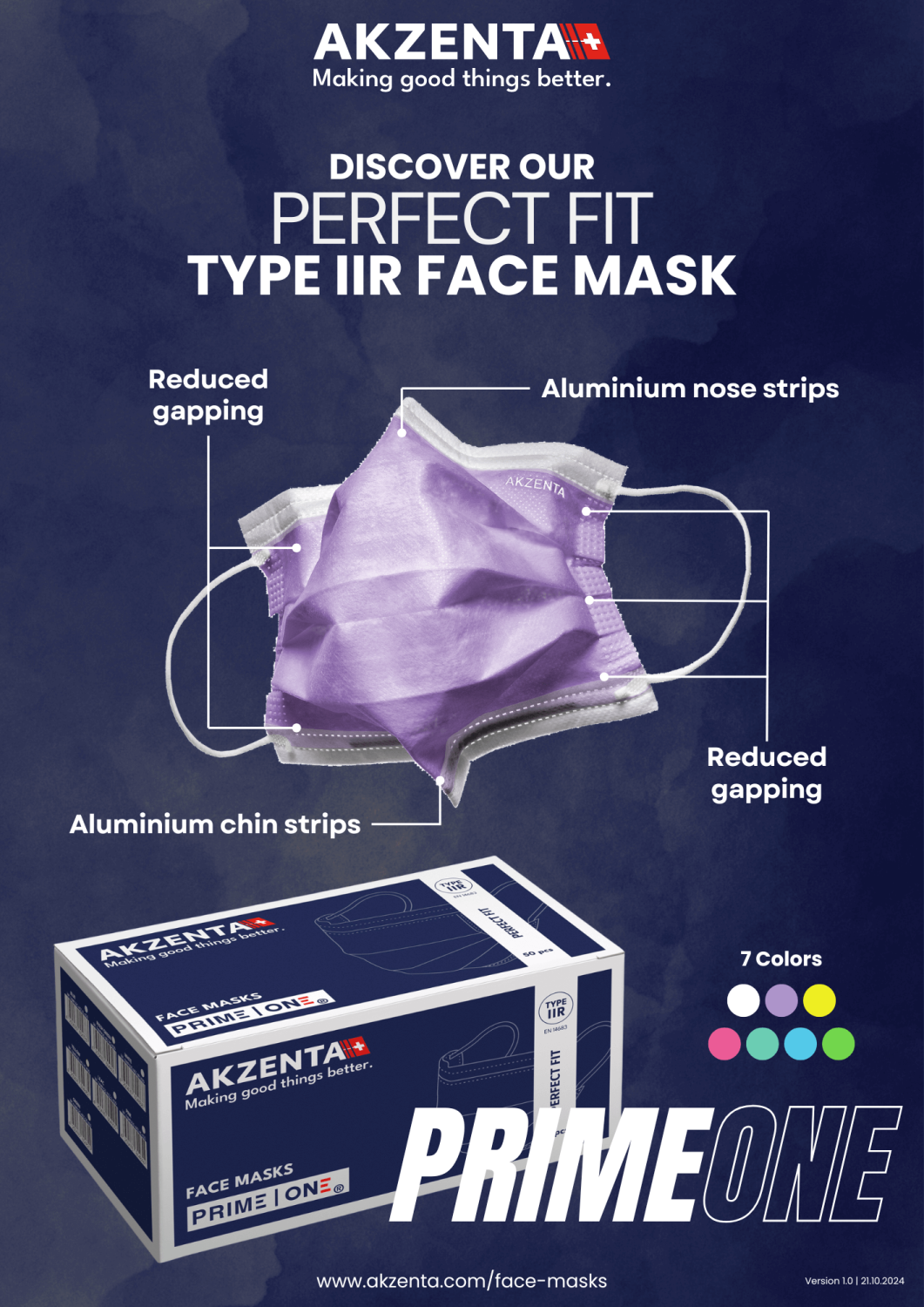 PRIME Perfect Fit Facemask – Akzenta International SA, Face Masks