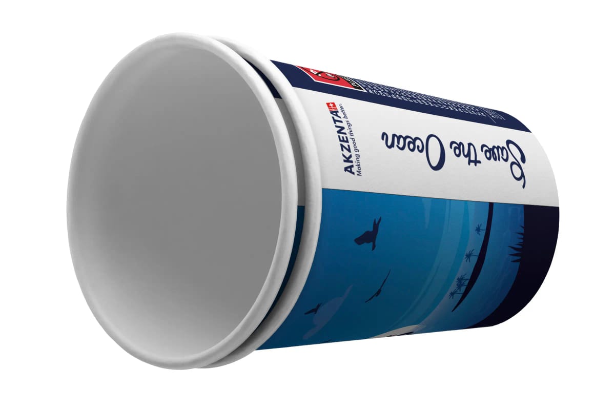 Paper Cups - Save the Ocean – Akzenta International SA, Rinsing Cups