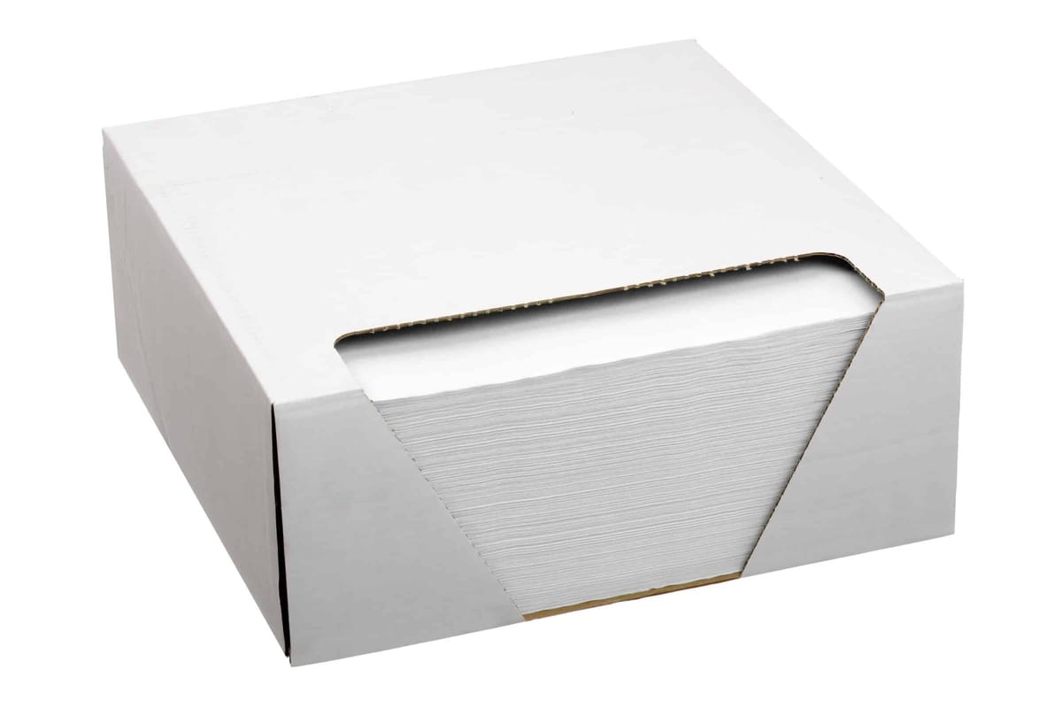 Crepe Napkins - White – Akzenta International SA, Servietten und Patientenumhänge