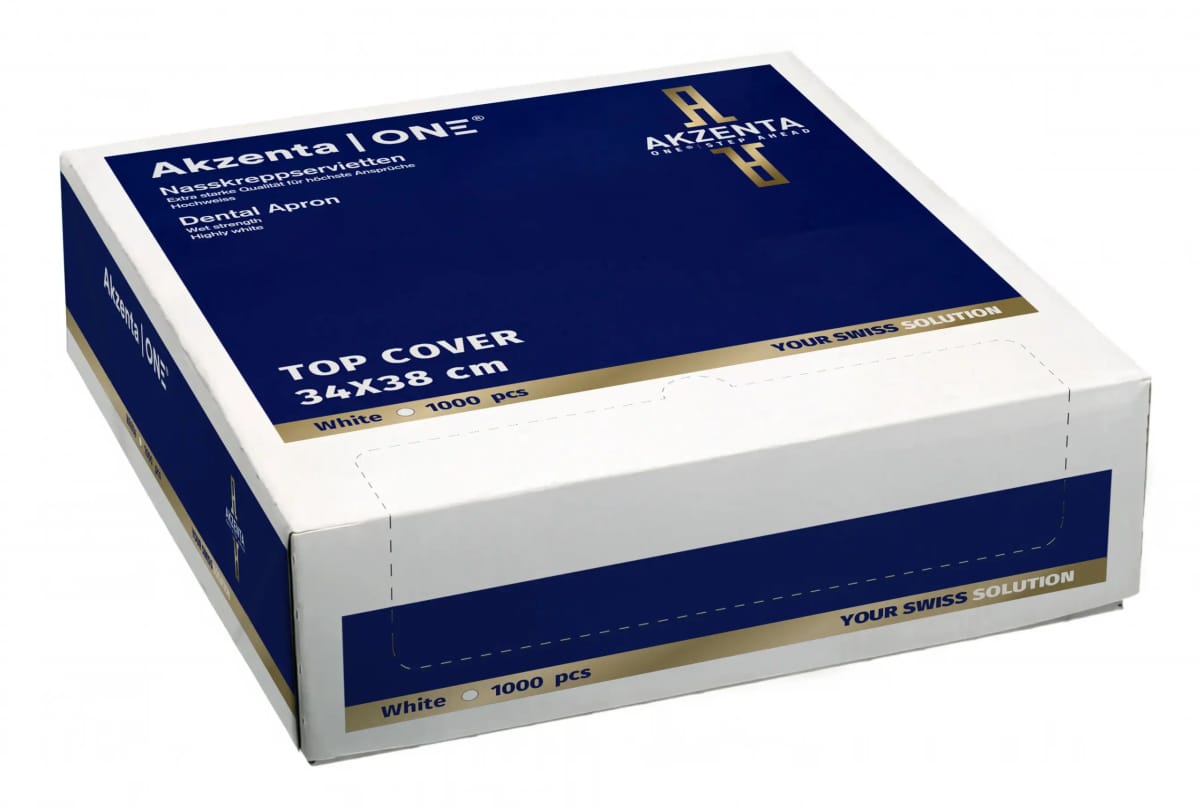 Wet Crepe Napkins Premier White – Akzenta International SA, Servietten und Patientenumhänge