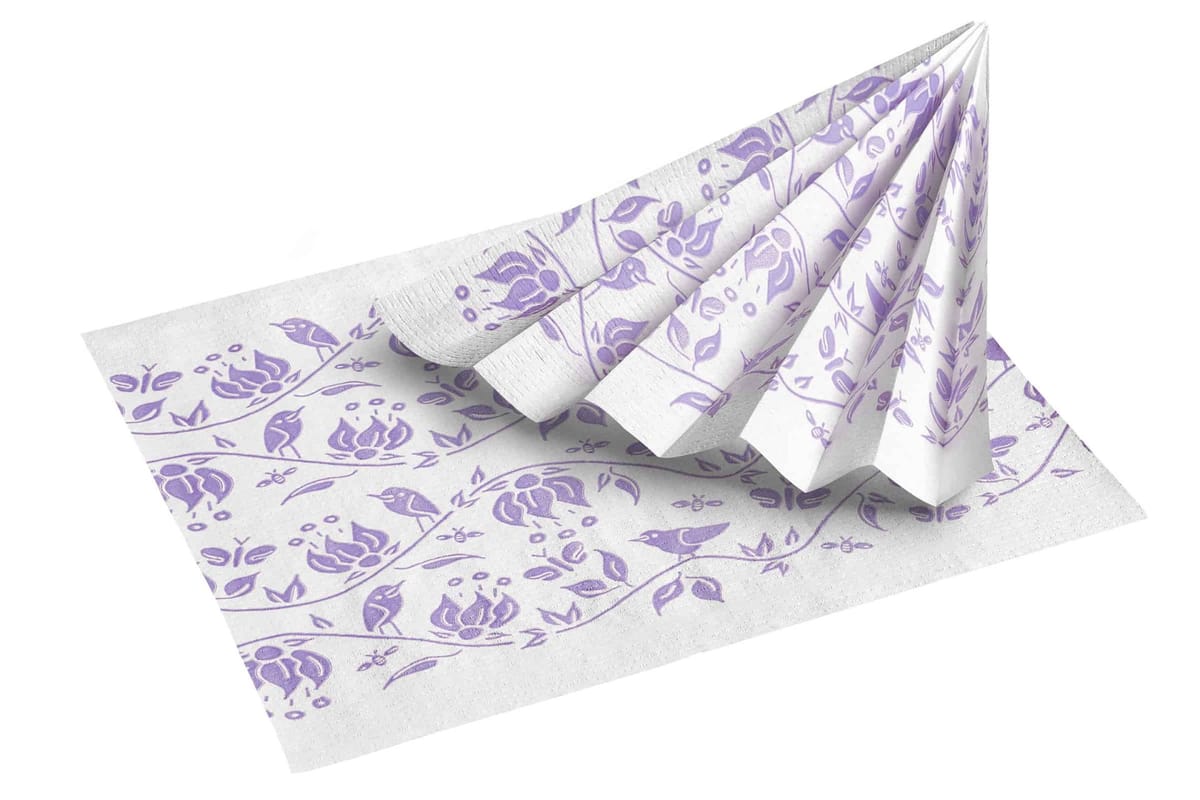 Patient Towels Paradise Edition Lilac – Akzenta International SA, Praxisbekleidung