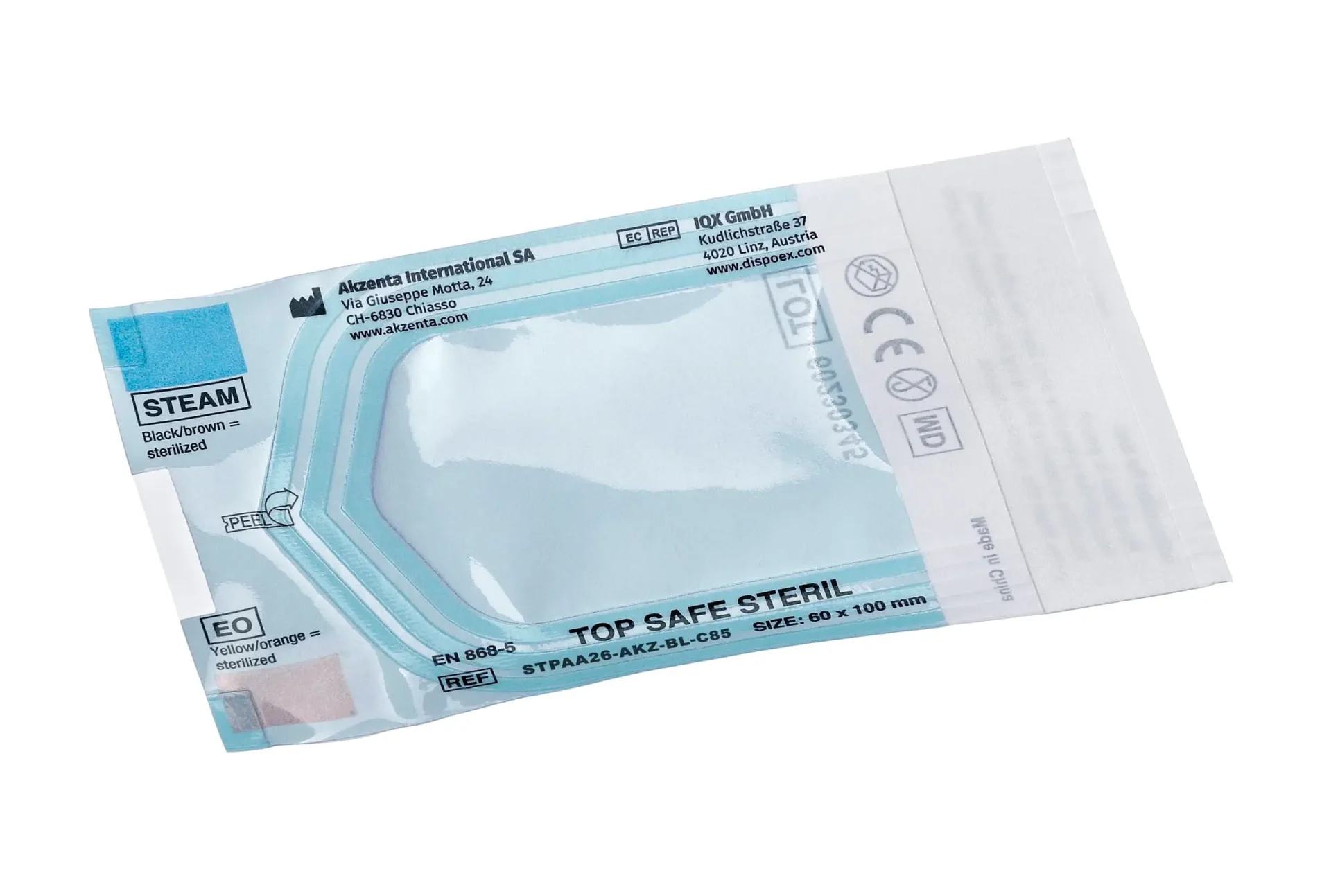 Sterilization Pouches – Akzenta International SA, Sterilization Pouches & Wraps
