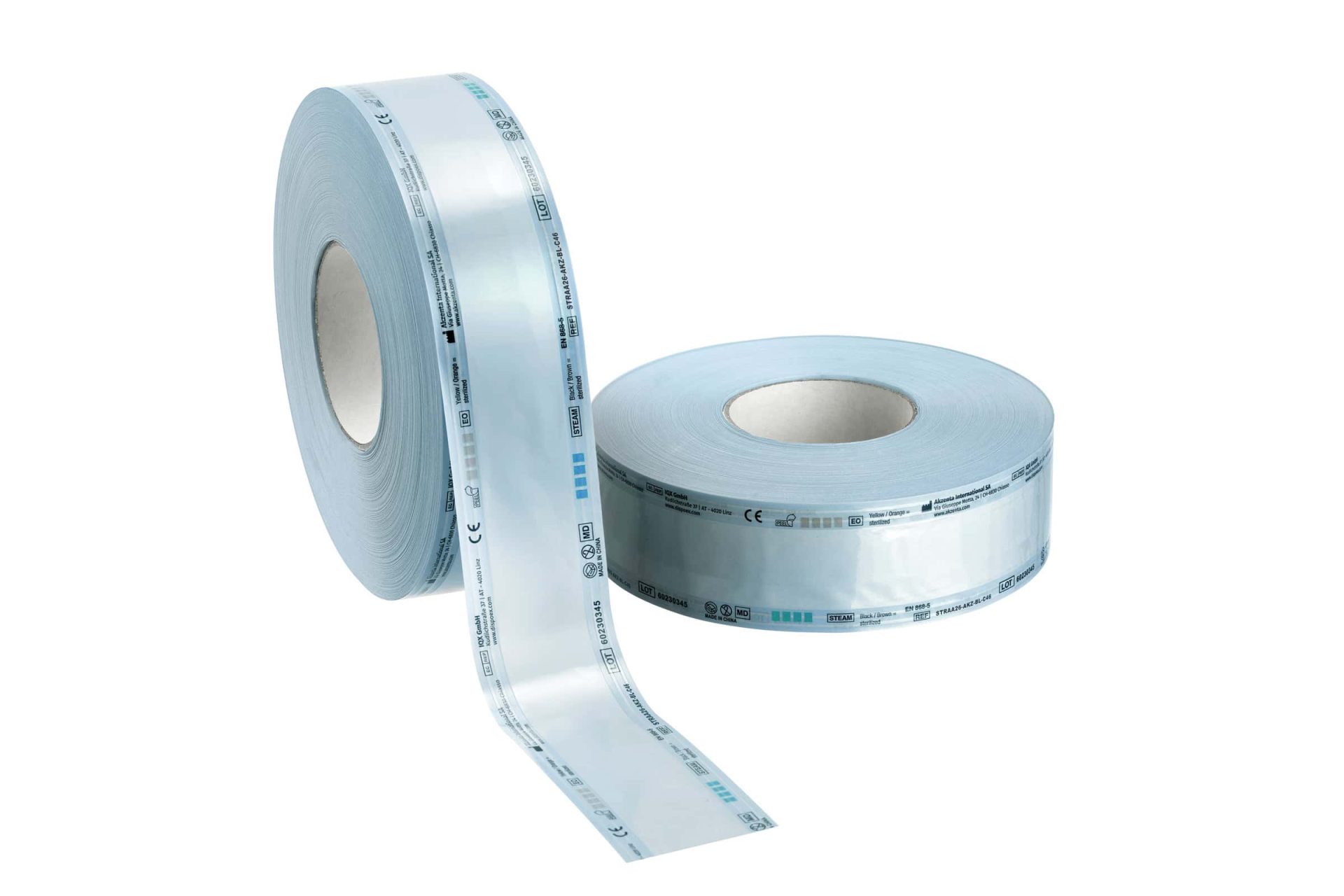 Sterilization Reels 55 mm x 200 m – Akzenta International SA, Sterilization Pouches & Wraps
