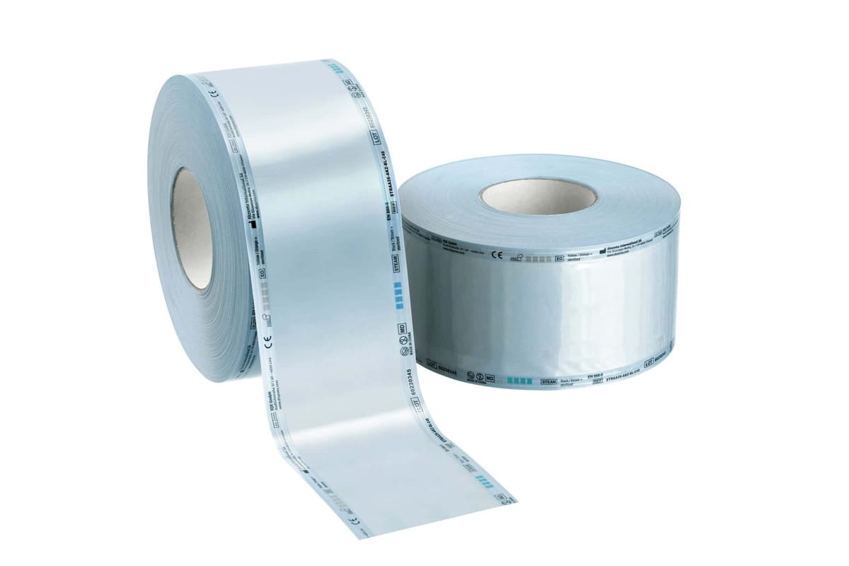 Sterilization Reels 100 mm x 200 m – Akzenta International SA, Sterilisationsschläuche und -beutel