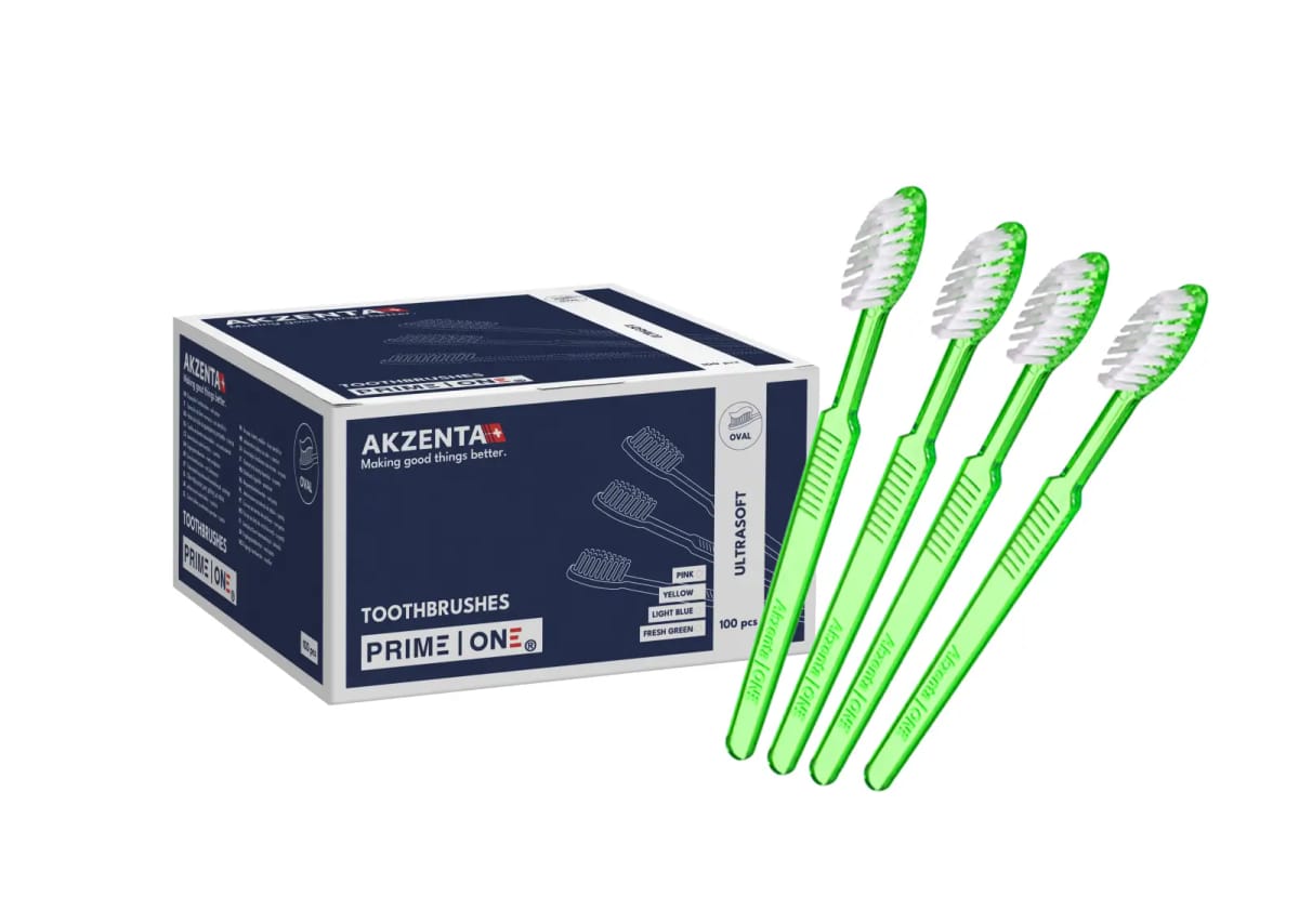 PRIME ONE | TOOTHBRUSHES - Fresh Green – Akzenta International SA, Toothbrushes