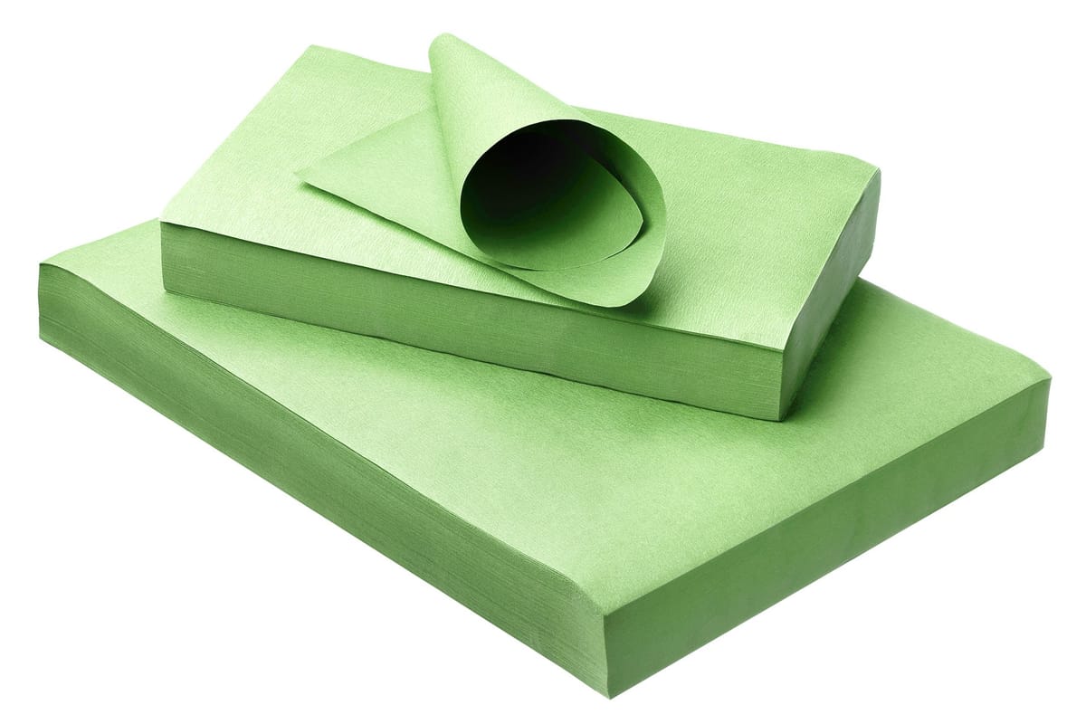 Tray Paper Fresh Green 18 x 28 cm – Akzenta International SA, Zahntechnikartikel