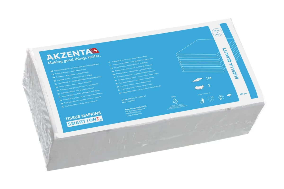 SMART Collection Tissue Napkins – Akzenta International SA, Servietten und Patientenumhänge