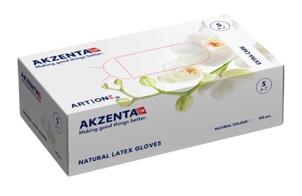 Latex Gloves - Extra Care - White (S)