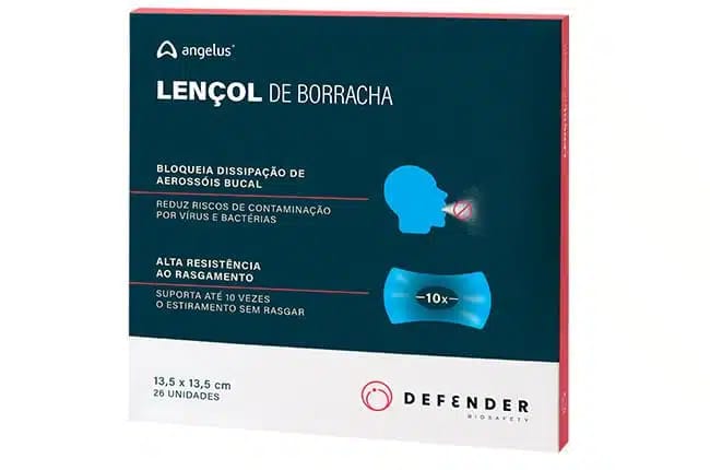 LENÇOL DE BORRACHA – DEFENDER – Angelus, Ind. de Prod Ordontologicos SA, Kofferdam