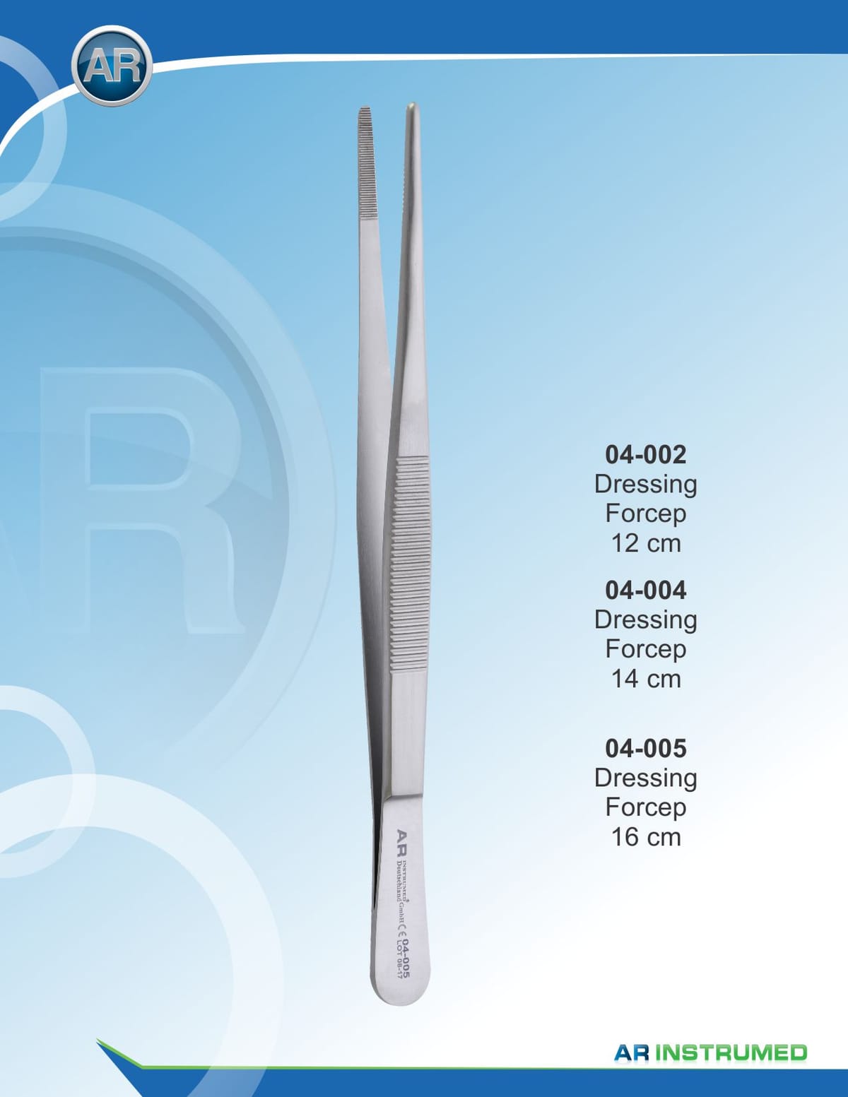 Dressing Forceps 14cm – AR Instrumed, Tweezers