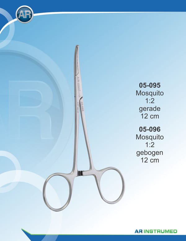 Mosquito Forceps Straight 1:2 12cm