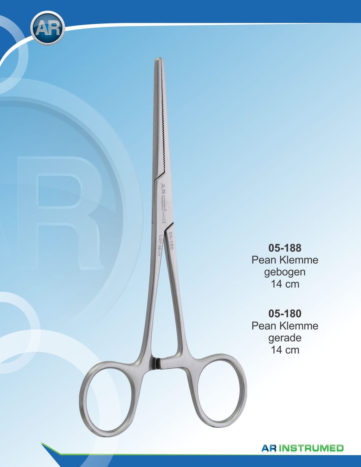 Pean Forceps Curved 14cm – AR Instrumed, Pinzetten