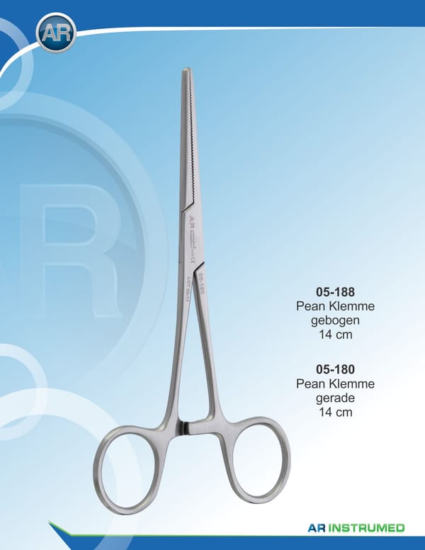 Pean Forceps Curved 14cm