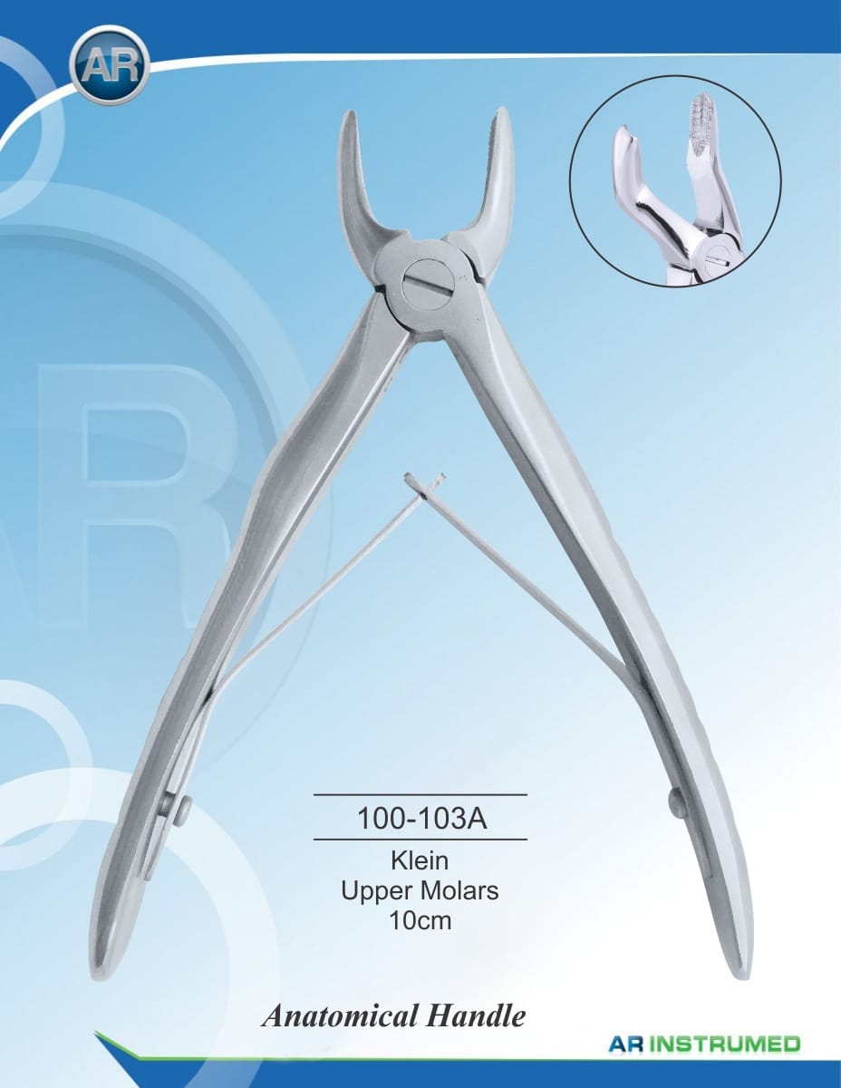Klein Upper Molars 10cm – AR Instrumed, Extraction Forceps