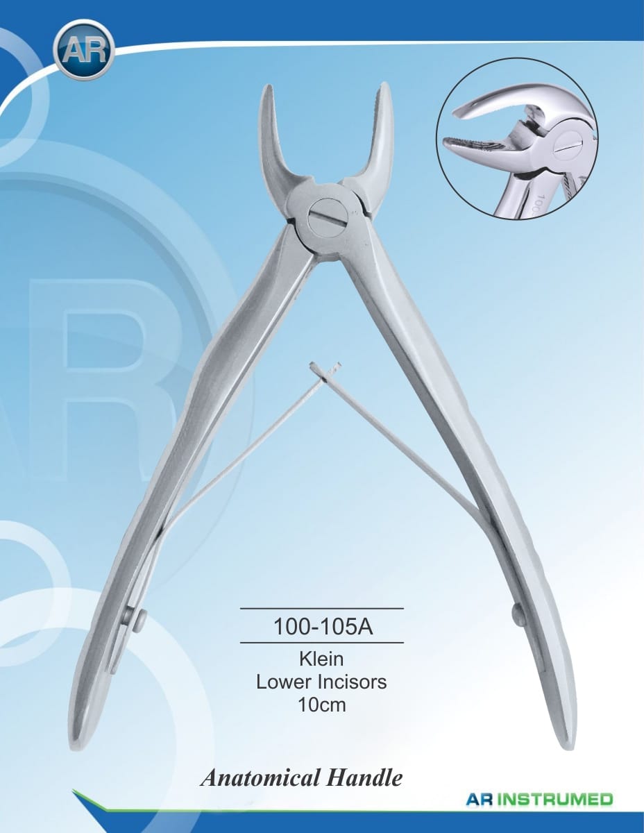 Klein Lower Incisors 10cm – AR Instrumed, Extraction Forceps