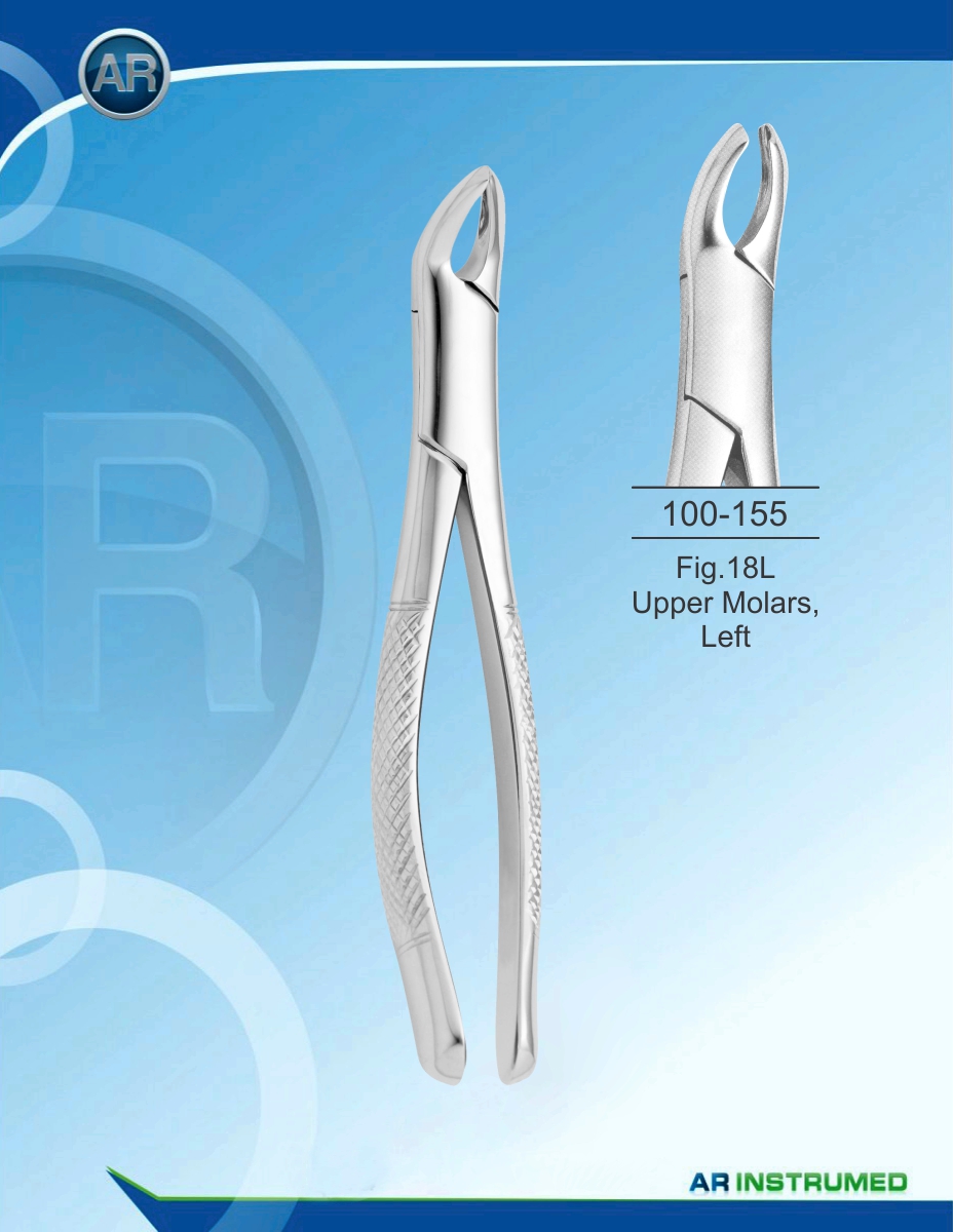 Fig.18L Upper Molars, Left – AR Instrumed, Extraction Forceps