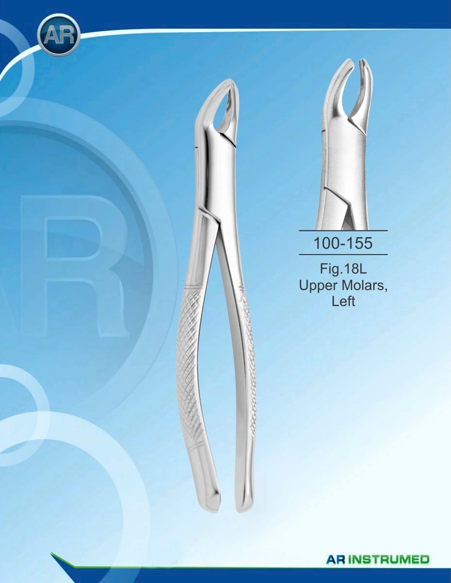 Fig.18L Upper Molars, Left – AR Instrumed, Extraction Forceps