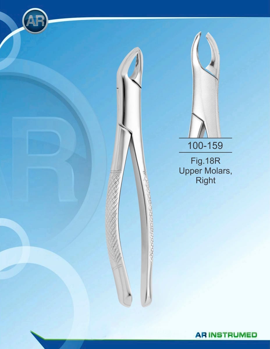 Fig.18R Upper Molars, Right – AR Instrumed, Extraktionszangen