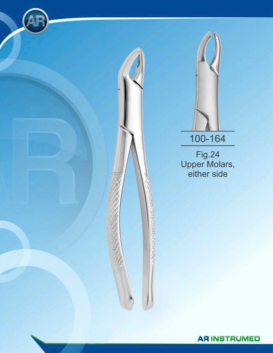 Fig.24 Upper Molars, either side – AR Instrumed, Extraction Forceps