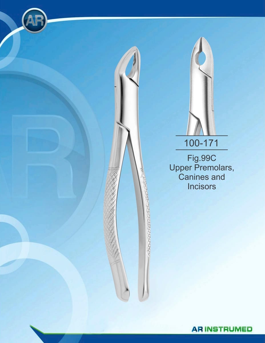 Fig.99C Upper Premolars, Canines and Incisors – AR Instrumed, Extraktionszangen