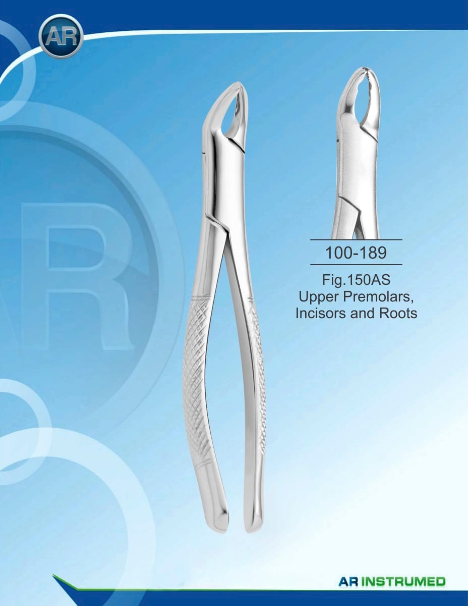 Fig.150AS Upper Premolars, Incisors and Roots – AR Instrumed, Extraktionszangen