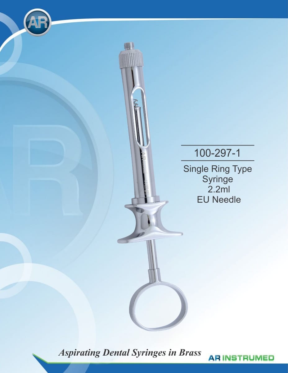 Single Ring Type Syringe 2.2ml EU Needle – AR Instrumed, Anästhetika zur Injektion