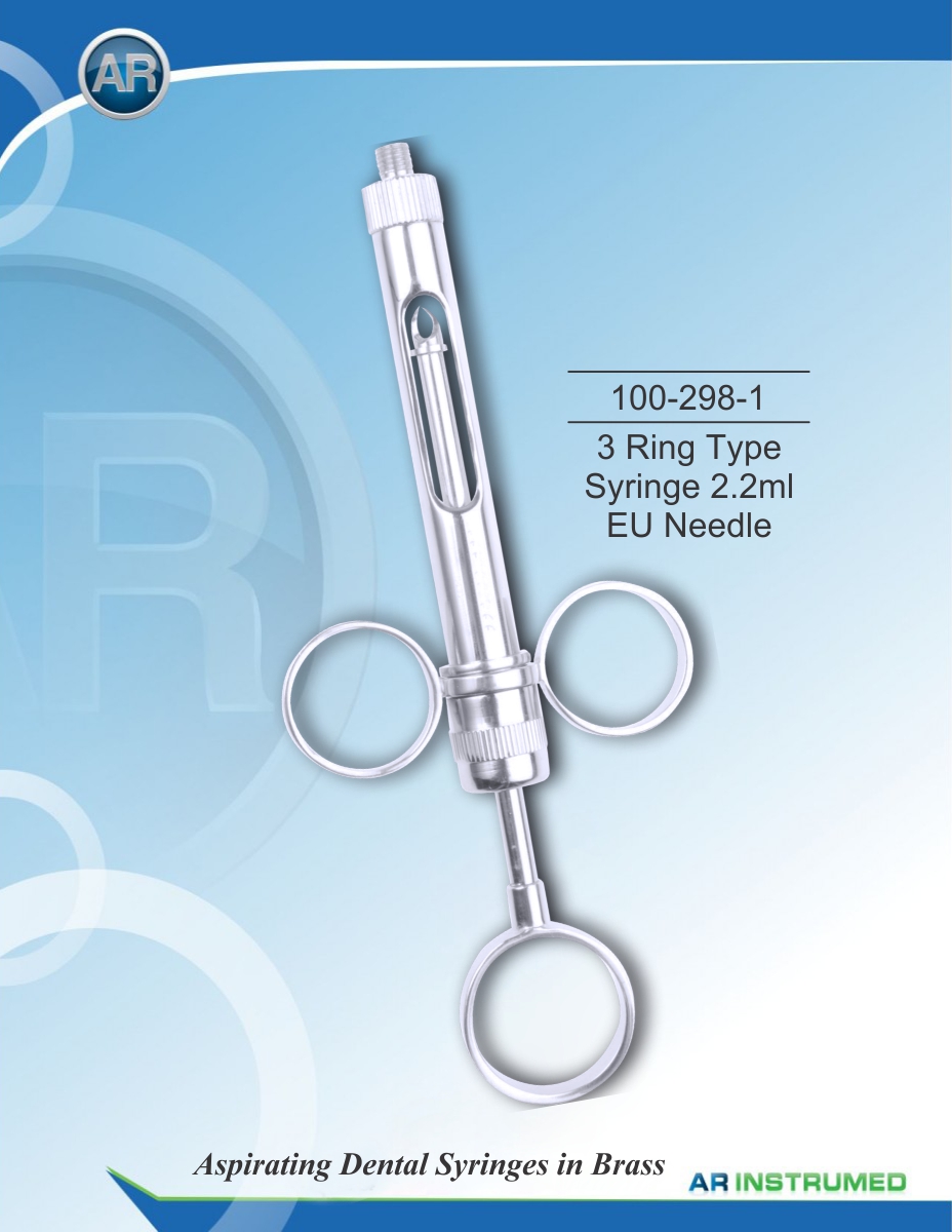 3 Ring Type Syringe 2.2ml EU Needle – AR Instrumed, Injectable Anesthetics