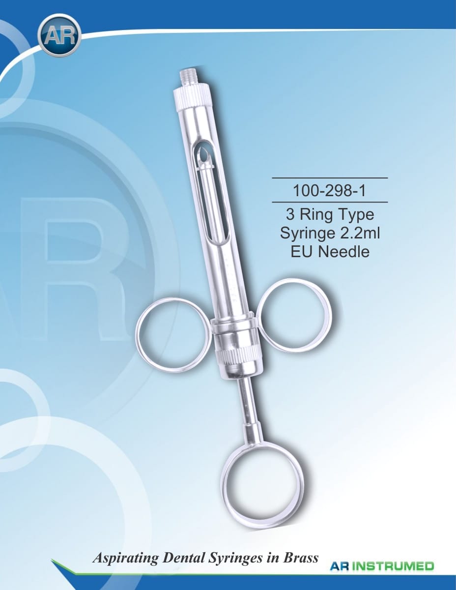 3 Ring Type Syringe 2.2ml EU Needle – AR Instrumed, Injectable Anesthetics