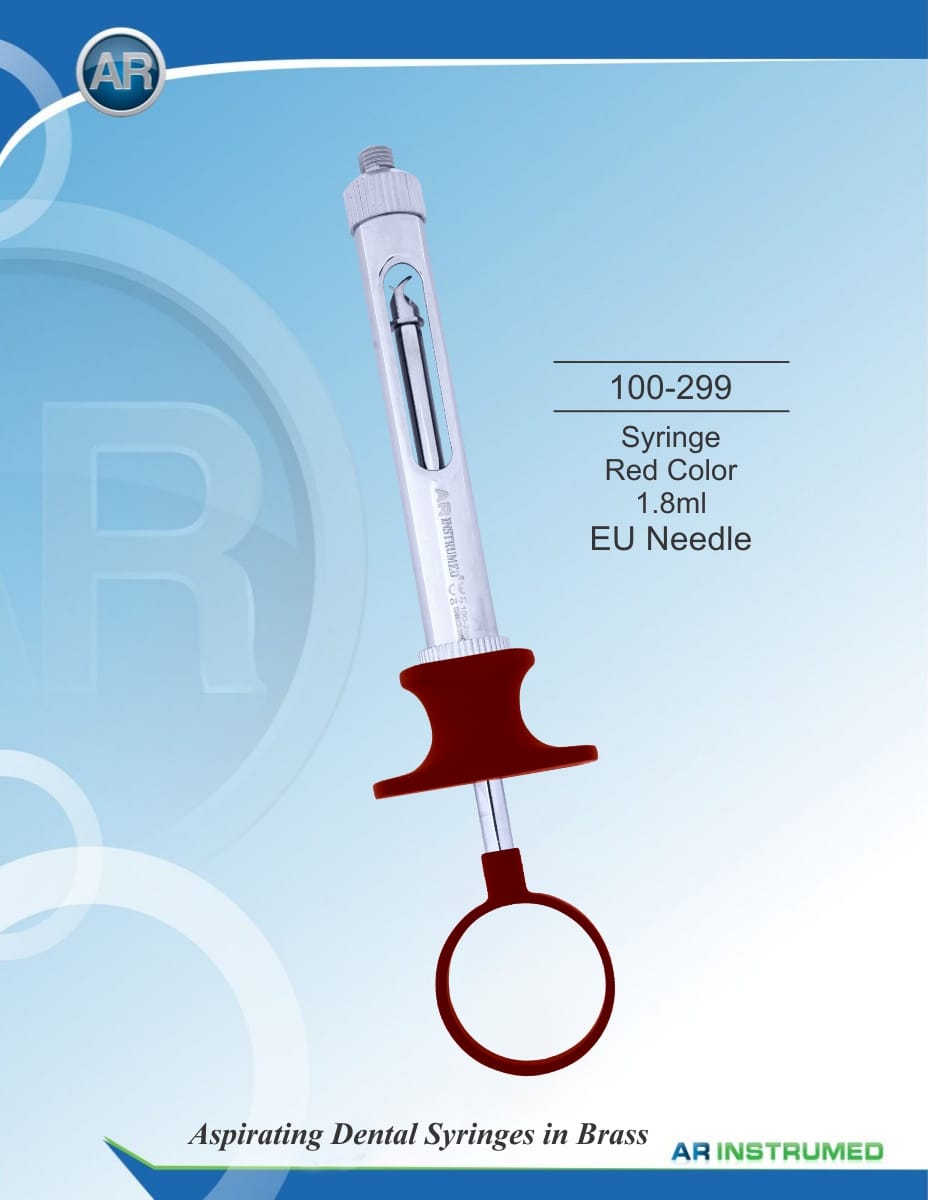 Syringe Blue Color 1.8ml EU Needle – AR Instrumed, Injectable Anesthetics