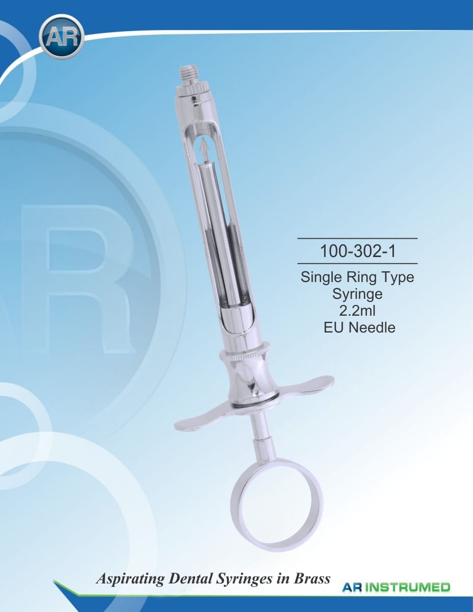Single Ring Type Syringe 2.2ml EU Needle – AR Instrumed, Anästhetika zur Injektion