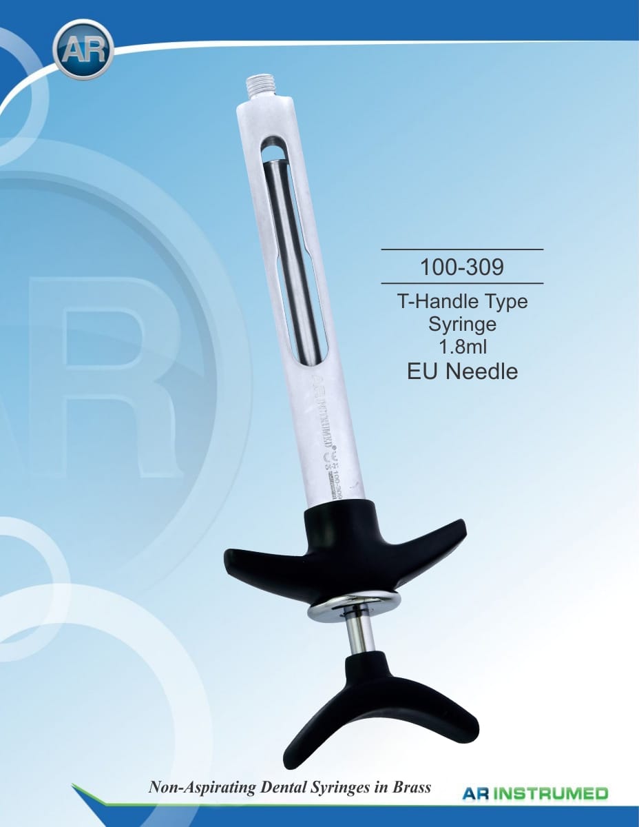 T-Handle Type Syringe 1.8ml EU Needle – AR Instrumed, Injectable Anesthetics