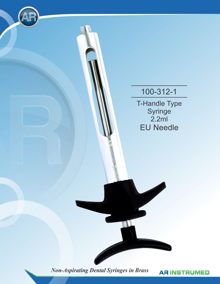 T-Handle Type Syringe 2.2ml EU Needle – AR Instrumed, Anästhetika zur Injektion