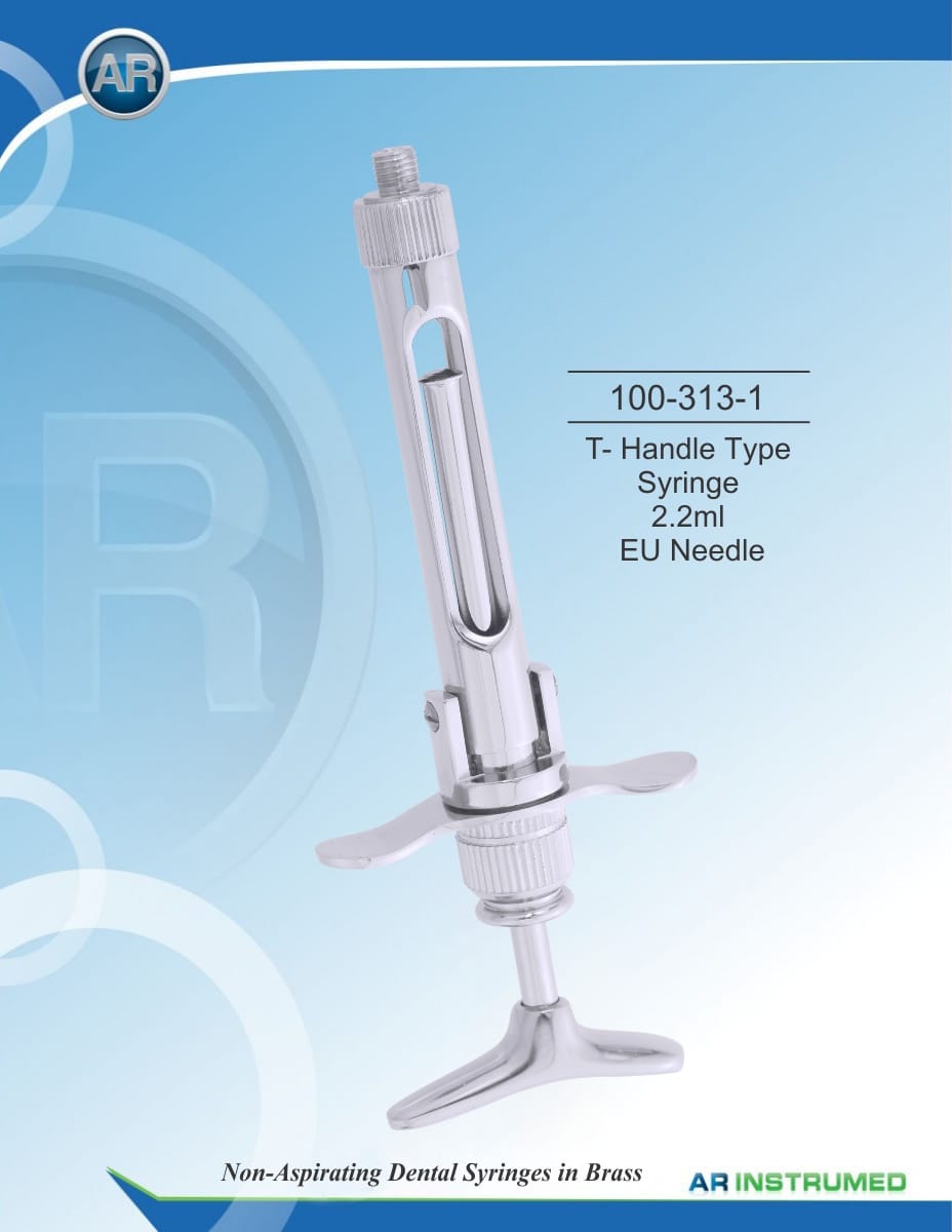T- Handle Type Syringe 2.2ml EU Needle – AR Instrumed, Anästhetika zur Injektion