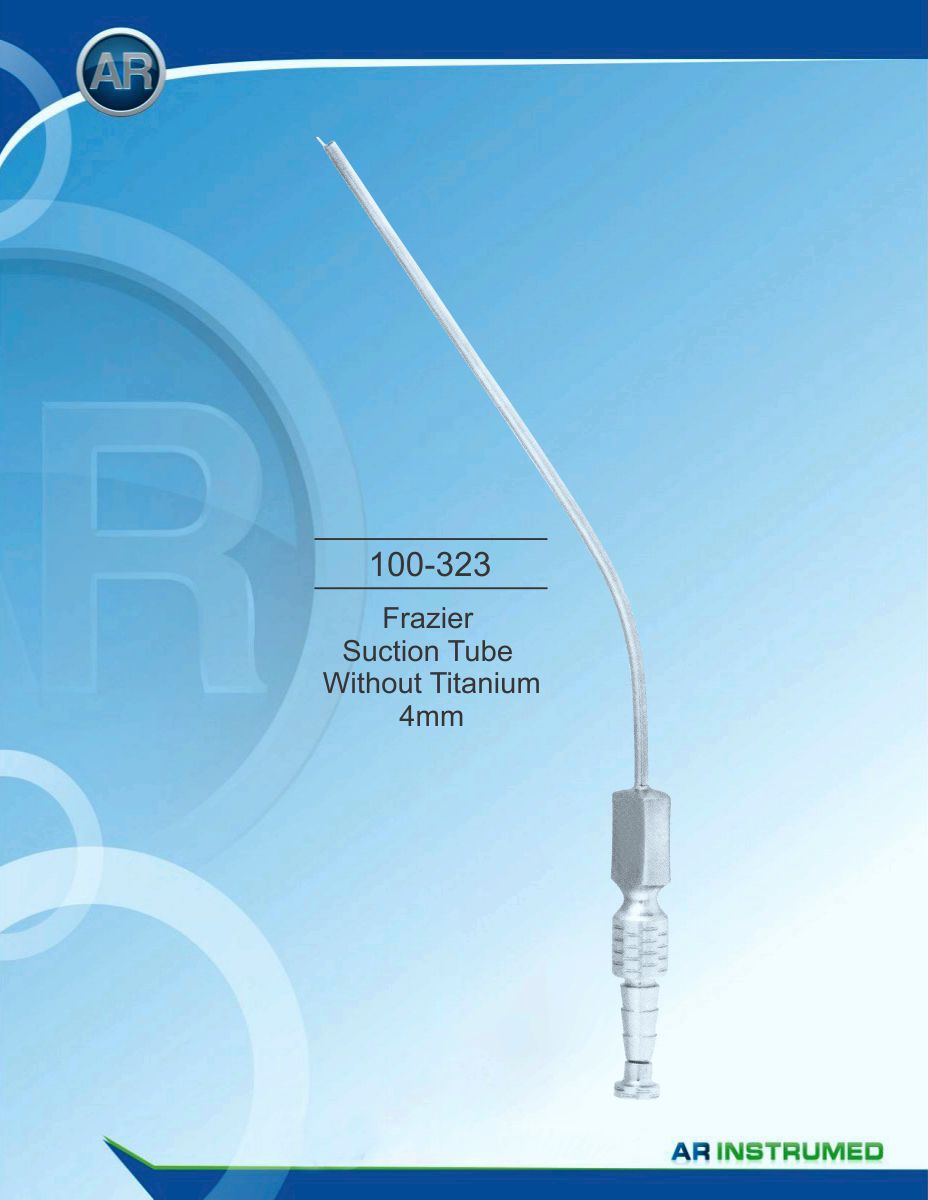 Frazier Suction Tube without Titanium 4mm – AR Instrumed, Surgical Aspirating Tips