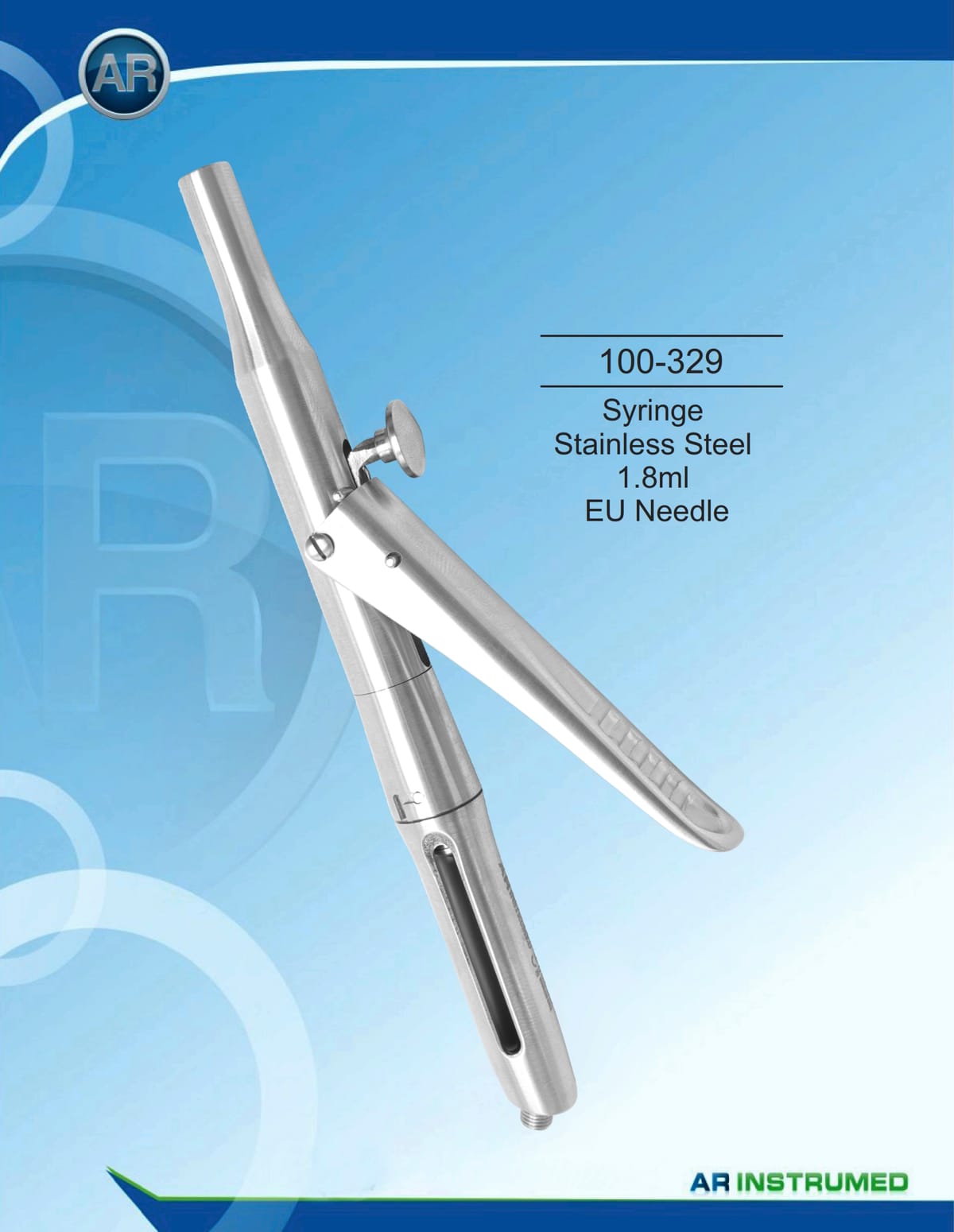 Syringe Stainless Steel 1.8ml EU Needle – AR Instrumed, Injectable Anesthetics