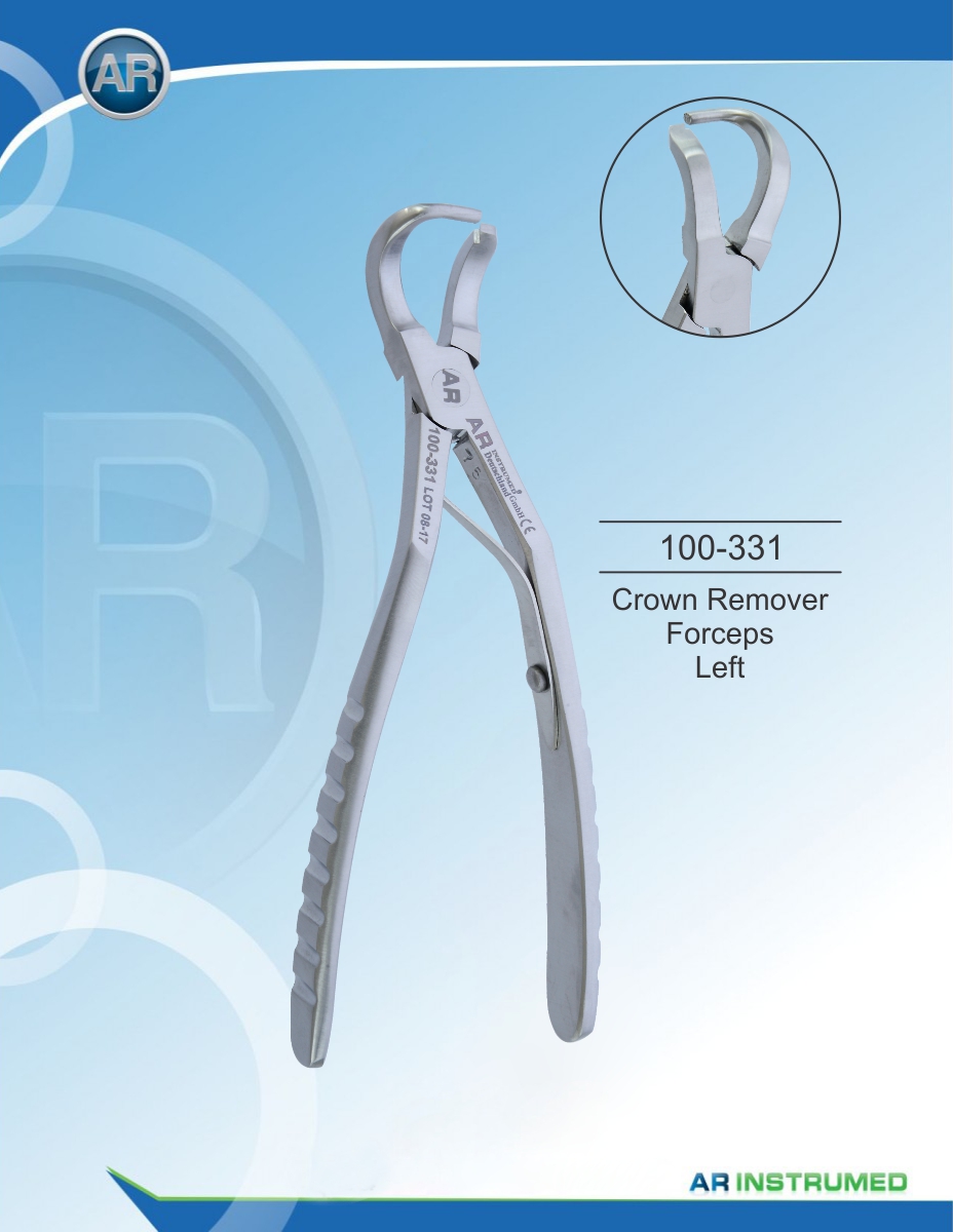 Crown Remover Forceps Left – AR Instrumed, Tweezers & Forceps