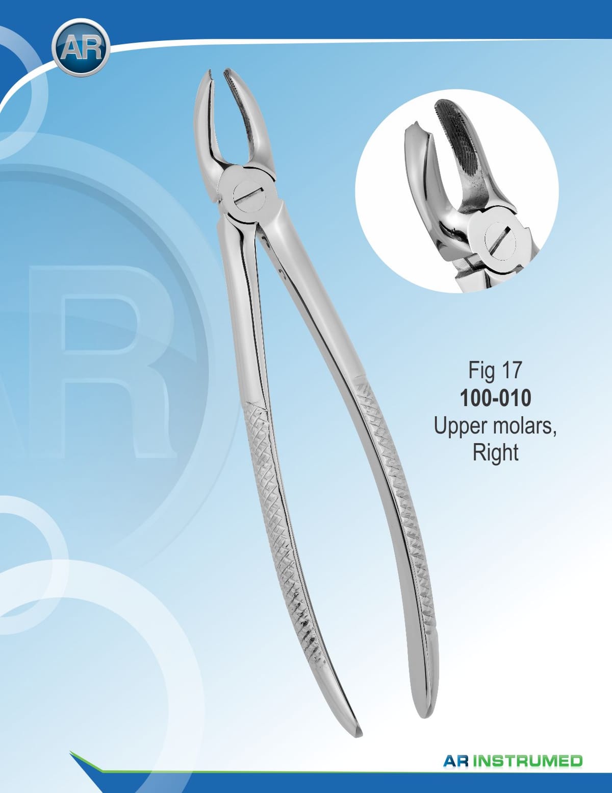 Fig.17 Upper Molars Right – AR Instrumed, Extraktionszangen
