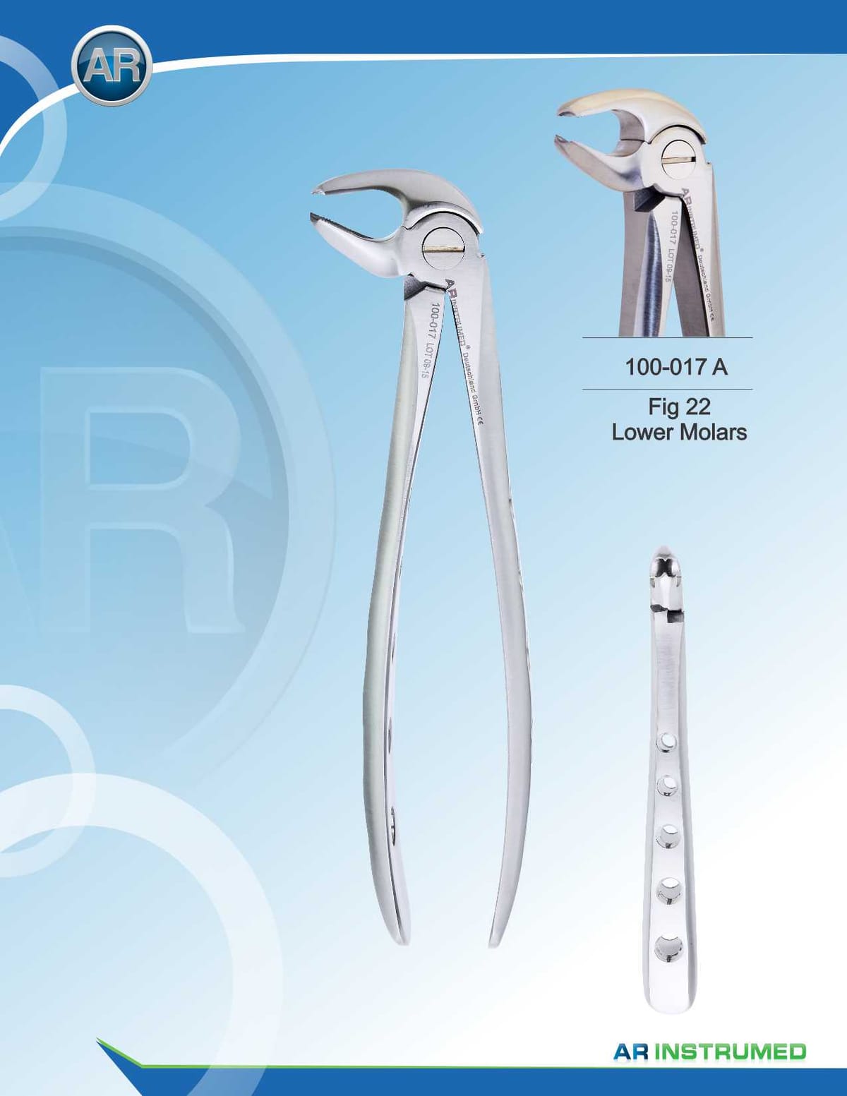 Fig.22 Lower Molars 16.5cm – AR Instrumed, Extraktionszangen