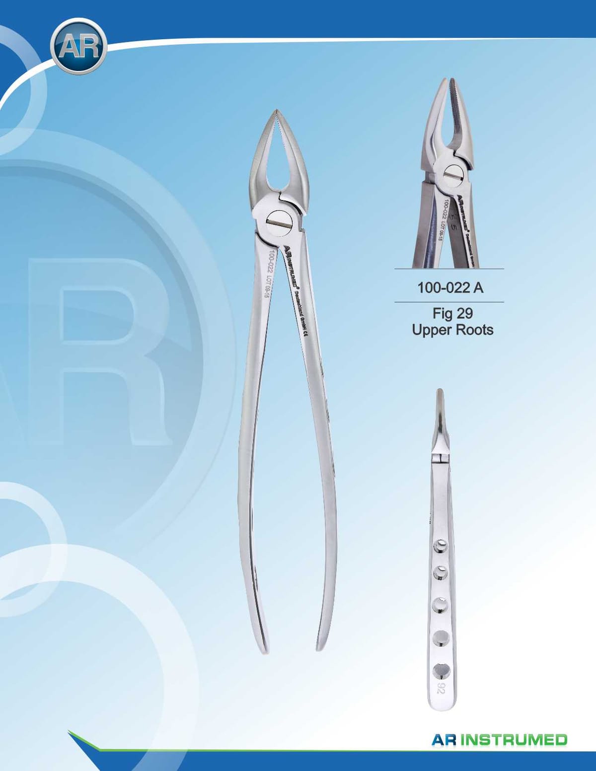 Fig.29 Upper Roots 16.5cm – AR Instrumed, Extraktionszangen