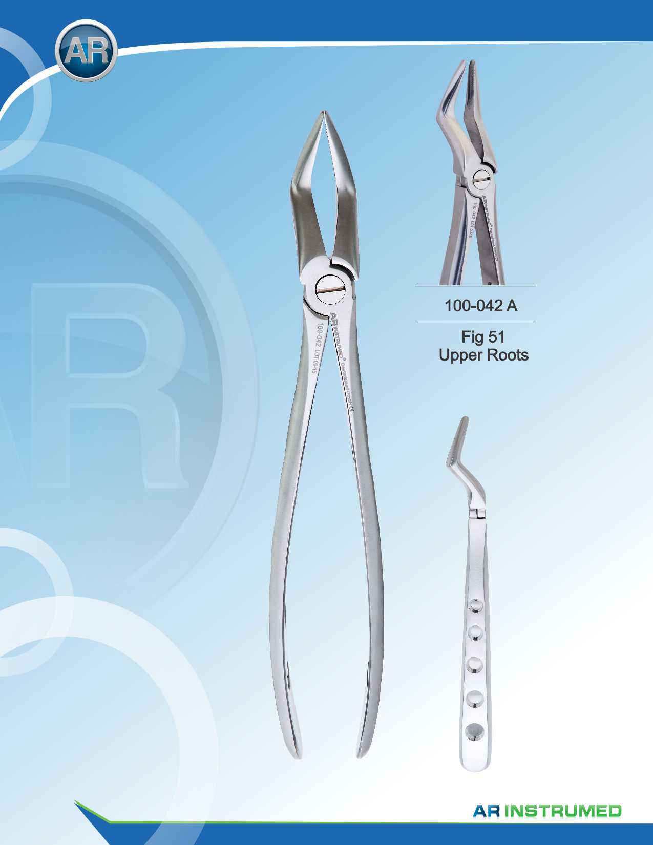 Fig.51 Upper Roots 18cm – AR Instrumed, Extraction Forceps