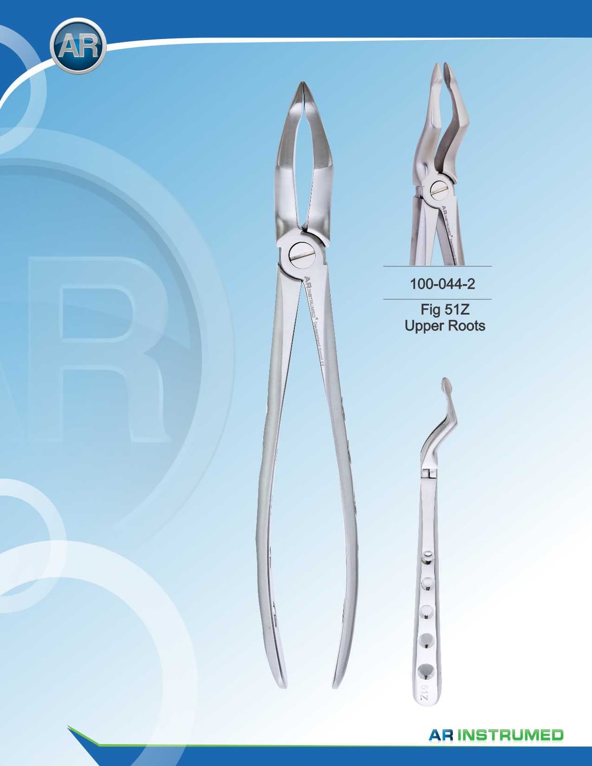 Fig.51Z Upper Roots Extracting Forceps – AR Instrumed, Extraction Forceps
