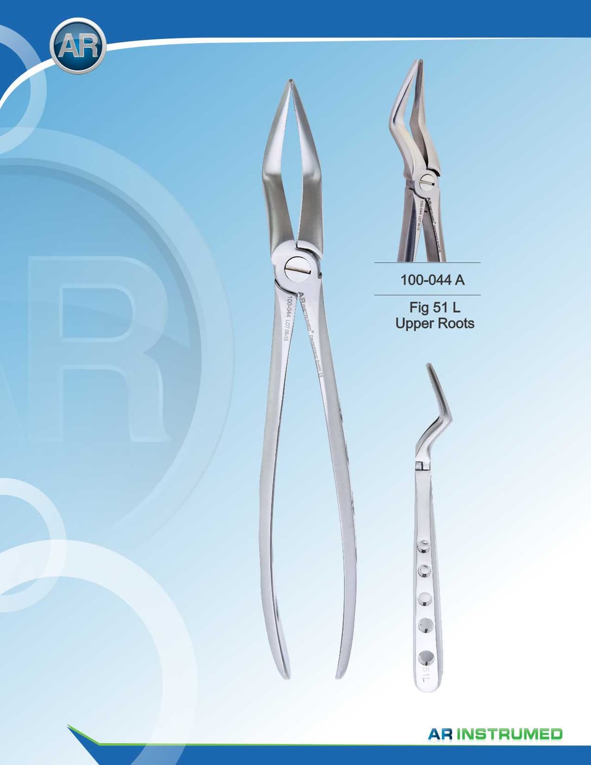 Fig.51L Upper Roots – AR Instrumed, Extraction Forceps