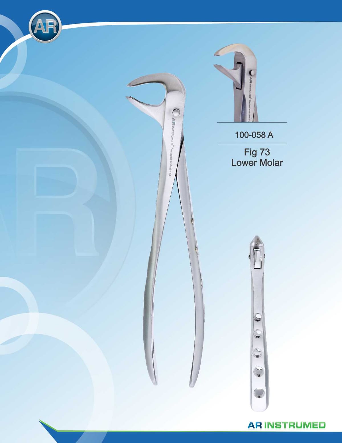 Fig.73 Lower Molar 15cm – AR Instrumed, Extraktionszangen