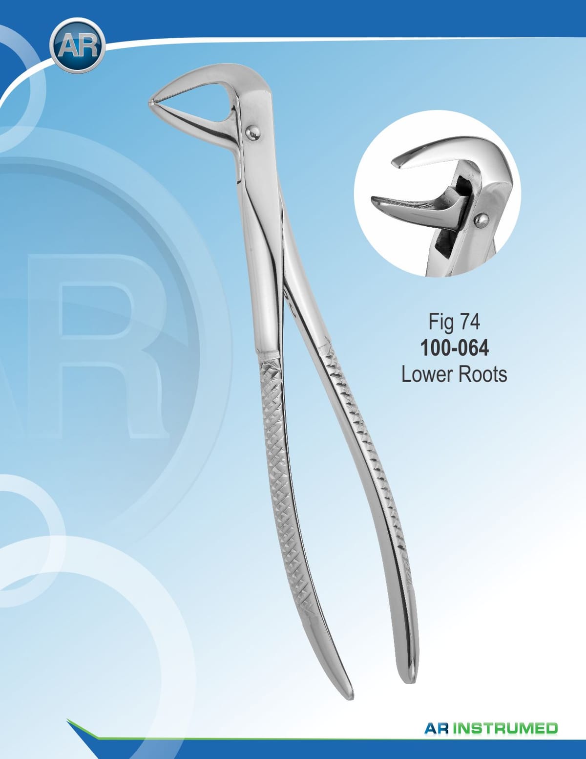 Fig.74 Lower Roots – AR Instrumed, Extraction Forceps