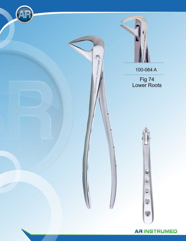 Fig.73 Lower Molar 15cm Extracting Forceps